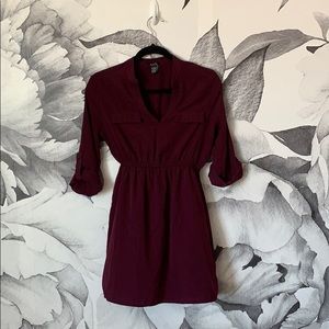 Rue21 Plum/wine colored business casual dress